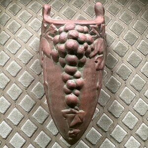 Vintage Pocket Vase with Grape Pattern